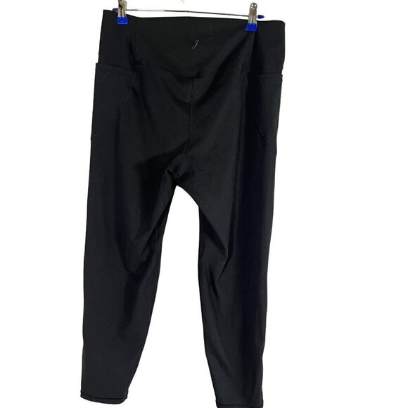 J Crew Pant Women 2X Black Pull On Legging Active Neutral Work Out Staple Yoga - Picture 6 of 10